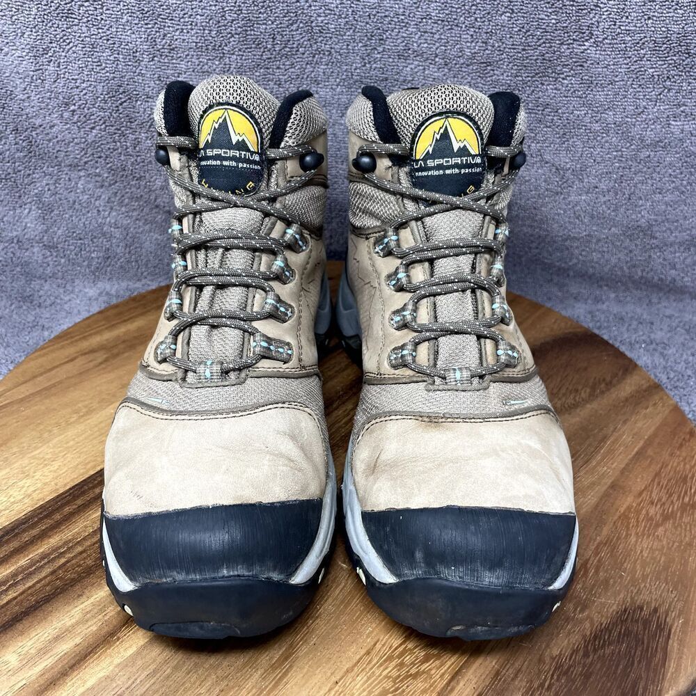 La Sportiva FC ECO 3.2 GTX Gore-Tex Brown Leather Hiking Boots Women's Size 10 - Picture 2 of 8